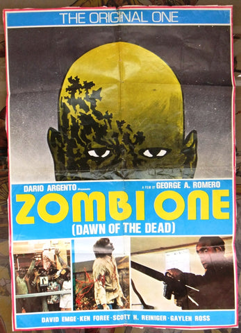 DAWN OF THE DEAD ZOMBIE ONE Org. 39x27" Original Lebanese Movie Poster 70s