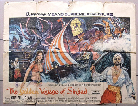 GOLDEN VOYAGE OF SINBAD Quad Poster