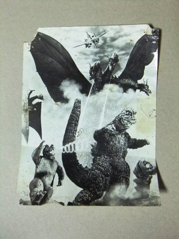 (Set of 7) KING KONG VS GODZILLA Movie Original Photos 60s