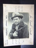 (set of 4) Cole Younger Gunfighter (James Best) Arabic Movie Lobby Card 50s