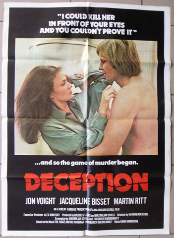 Deception, End of the Game 27x39" Original  Jon Voigh Lebanese Movie Poster 70s