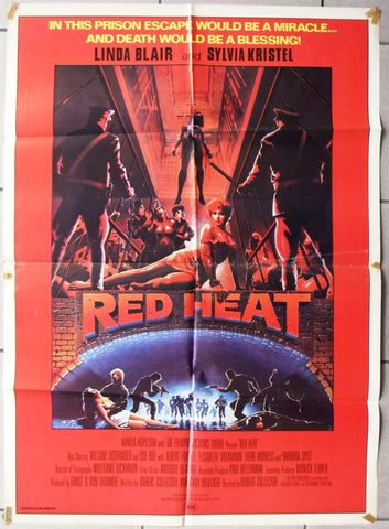 Red Heat (Linda Blair) Original 27x39" Lebanese Movie Poster 80s