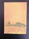 ‬Saida, Sidon صيدا Lebanese Guide French Book + Antique Colour Tourist Map 1900s