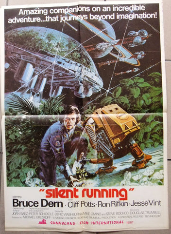 Silent Running {BRUCE DERN} Original 20x27" Lebanese Movie Poster 70s