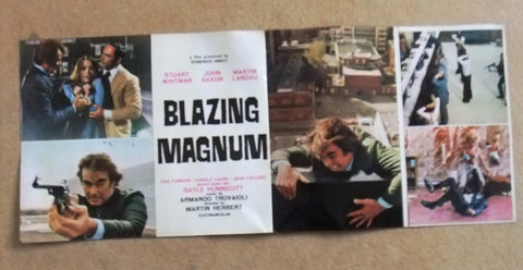 Blazing Magnum (Stuart Whitman) ORG Movie Program 70s