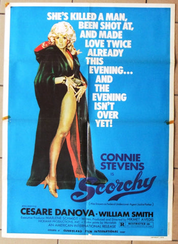 Scorchy (Connie Stevens) Lebanese 39x27" Original Movie Poster 70s