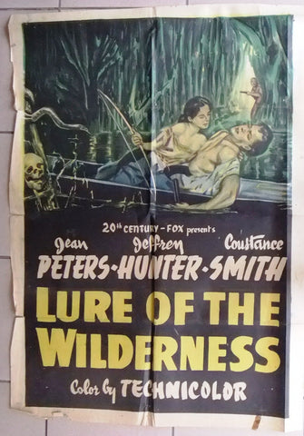 Lure of the Wilderness {Jean Peters} Lebanese Movie Poster 50s