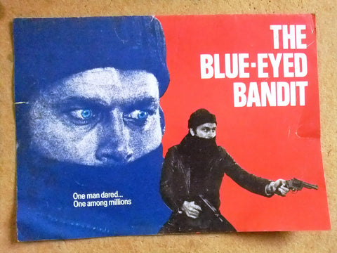 The Blue-Eyed Bandit (Franco Nero) Original Movie Ads Flyer/Poster 80s