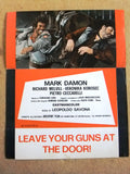 Leave Your Guns at the Door (Mark Damon) ORG Movie Program 70s