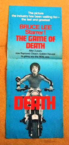 Game Of Death (Bruce Lee) Original film flyer 70s