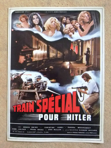 Train spécial pour Hitler {Monica Swinn} Original Movie Program 70s