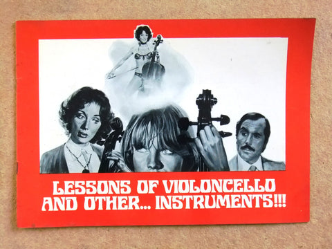 Lessons of Violoncello and other Instruments Original Movie Italian Program 70s