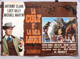 (Set of 10) La Colt E La Mia Legge (Anthony Clark) Italian Film Lobby Card 60s