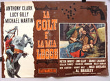 (Set of 10) La Colt E La Mia Legge (Anthony Clark) Italian Film Lobby Card 60s