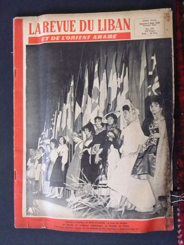 La Revue Du Liban Miss Europe Casino G Lebanese French Magazine 1961