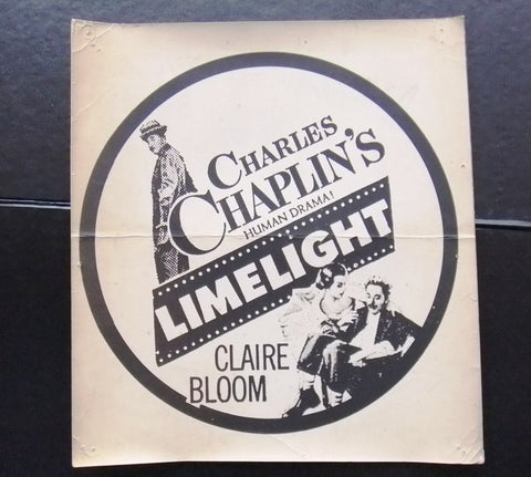 Limelight (Charlie Chaplin) Original Movie Flyer 70s