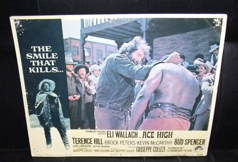 (Set of 5) Ace High {TERENCE HILL & BUD SPENCER} 14x11" Original Lobby Cards 60s