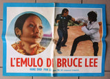 (Set of 6) L'EMULO DI BRUCE LEE (HANG SUI) Italian Film Lobby Card 70s