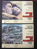 (SET OF 8) Actas de Marusia Diana Bracho 12X16" Mexican Original LOBBY CARD 70s