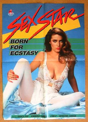 SexStar (Danica Rhae) Original German Movie Poster 80s