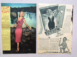 Lot /6x Marilyn Monro Arabic Magazine Article Clipping 50s/60s