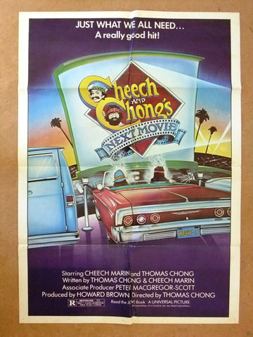 Cheech and Chong's Next Movie 39x27" Lebanese Orginal Movie Poster 80s