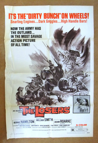 The Losers {Bernie Hamilton} 41"x27" Original Movie US Poster 70s