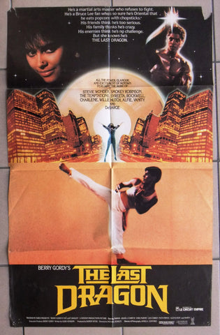 The Last Dragon (Berry Gordy) 26"x38" Original Movie Poster 1980s