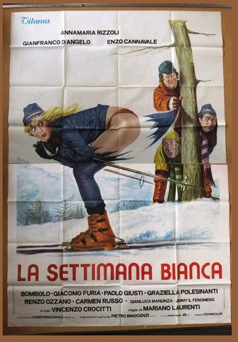 La Settimana Bianca (Annamaria Rizzoli) Italian Movie Poster Manifesto (4F) 80s