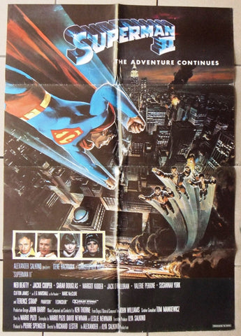 SUPERMAN 2 {CHRISTOPHER REEVE} Original Lebanese Movie Poster 80s