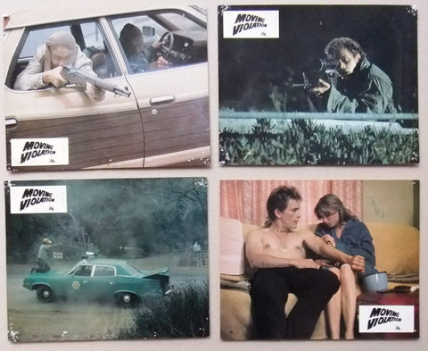 {Set of 10} MOVING VIOLATION / RASENDE GEWALT French LOBBY CARD/Photos 70s