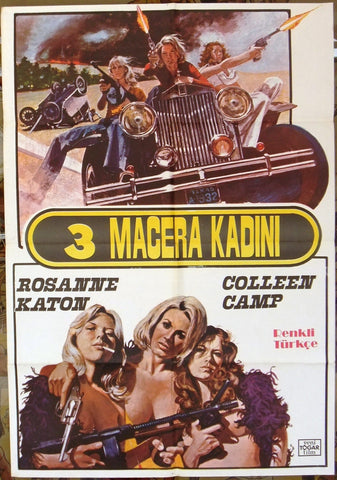 3 MACERA KADINI {ROSANNE KATON} Turkish Movie Original Poster 80s