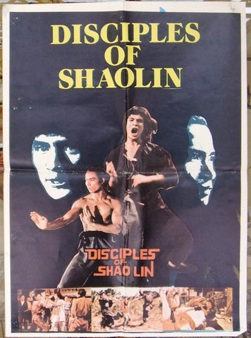 Disciples of Shaolin Alexander Fu Sheng 20x27" Lebanese Kung Fu Movie Poster 70s