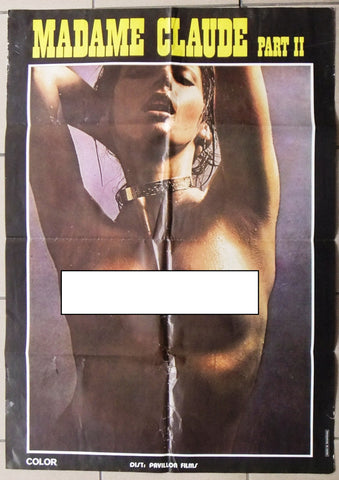Madame Claude 2 {Alexandra Stewart} 39x27 Original Lebanese Movie Poster 80s