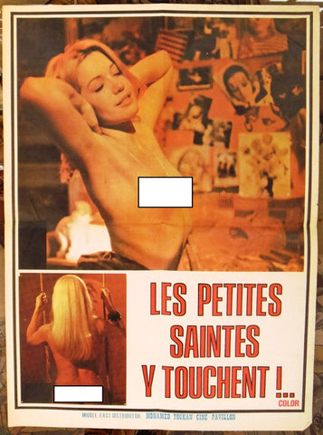 Les petites saintes y touchent {Marie Hélèn} 20"x27" Lebanese Movie Poster 70s