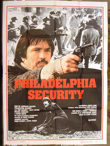 PHILADELPHIA SECURITY (Tom Skerritt) Grande 63x47" French Movie Poster 80s