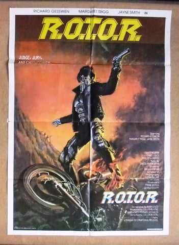 R.O.T.O.R. {Richard Gesswein} 39x27" Original Lebanese Movie Poster 80s