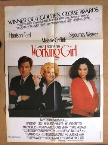 Working Girl (Melanie Gr) ORG 39x27" Lebanese Arabic Movie Poster 80s