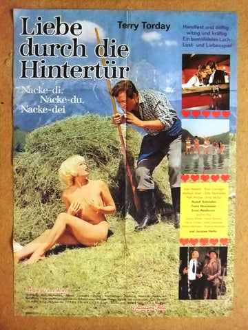 Liebe durch die Hintertür 32x23" Movie German Poster 60s