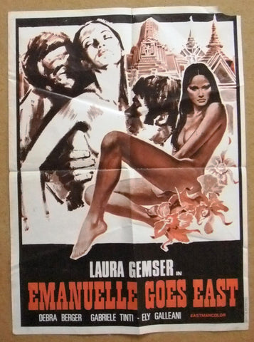 Emanuelle Goes East (Laura Gemser) 20x27" Lebanese Original Movie Poster 70s