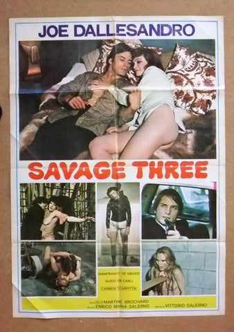 Savage Three (Joe Dallesandro) Lebanese Movie Poster 70s