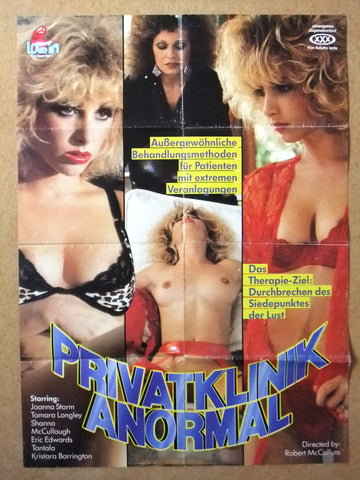 Privatklinik Anormal Original German Movie Poster 80s