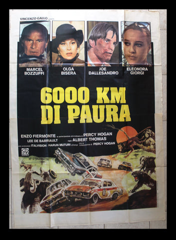 6000 KM DI PAURA (Marcel Bozzuffi) Italian Movie Poster (4F) 70s