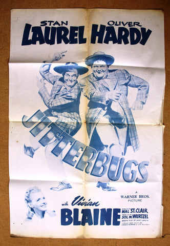 Jitterbugs (Laurel & Hardy) 35x24" Lebanese Movie Poster R70s?