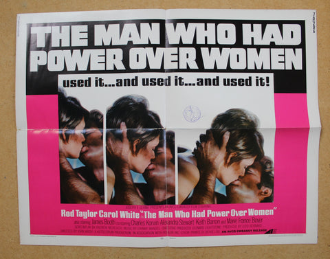 The Man Who Had Power Over Women 22x28" Original Movie Half Sheet Poster 70s