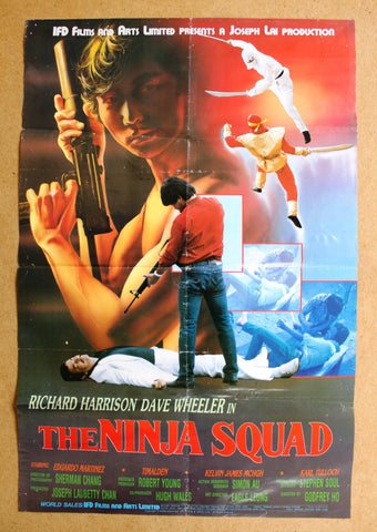 The Ninja Squad (Richard Harrison) Original Hong Kong Movie Poster 80s