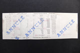 Lebanon National Lottery (Specimen) Loterie Nationale Libanaise 1993 Aug. 5 ورقة اليانصيب الوطني اللبناني