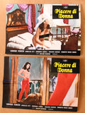 (Set of 11) Piacere di Donna Edwige Fenech Italian Film Lobby Card 70s