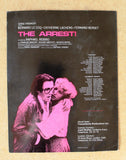 The Arrest {Bernard Le Coq} Original Movie Program 70s