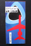 Middle East Airlines MEA Air Liban طيران الشرق الأوسط Original BROCHURE 1950s